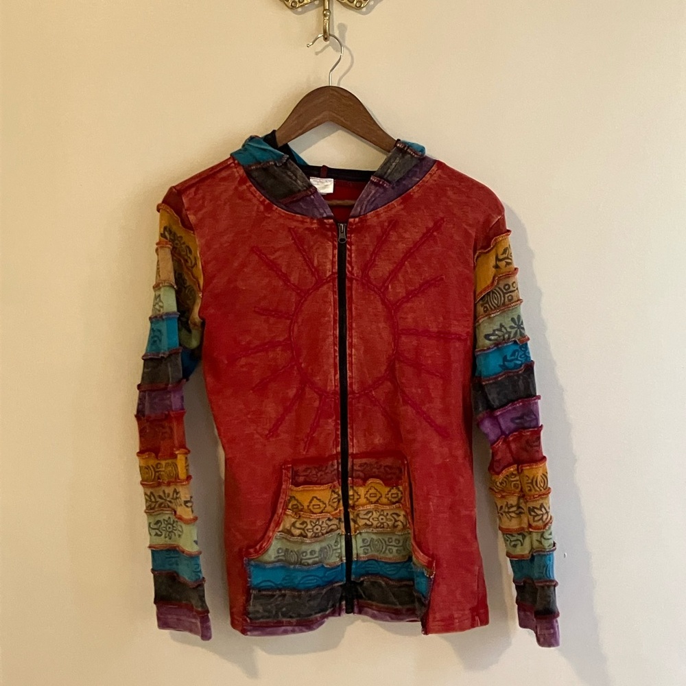 Hippie Cotton Zip Hoodie - Picture 2 of 6